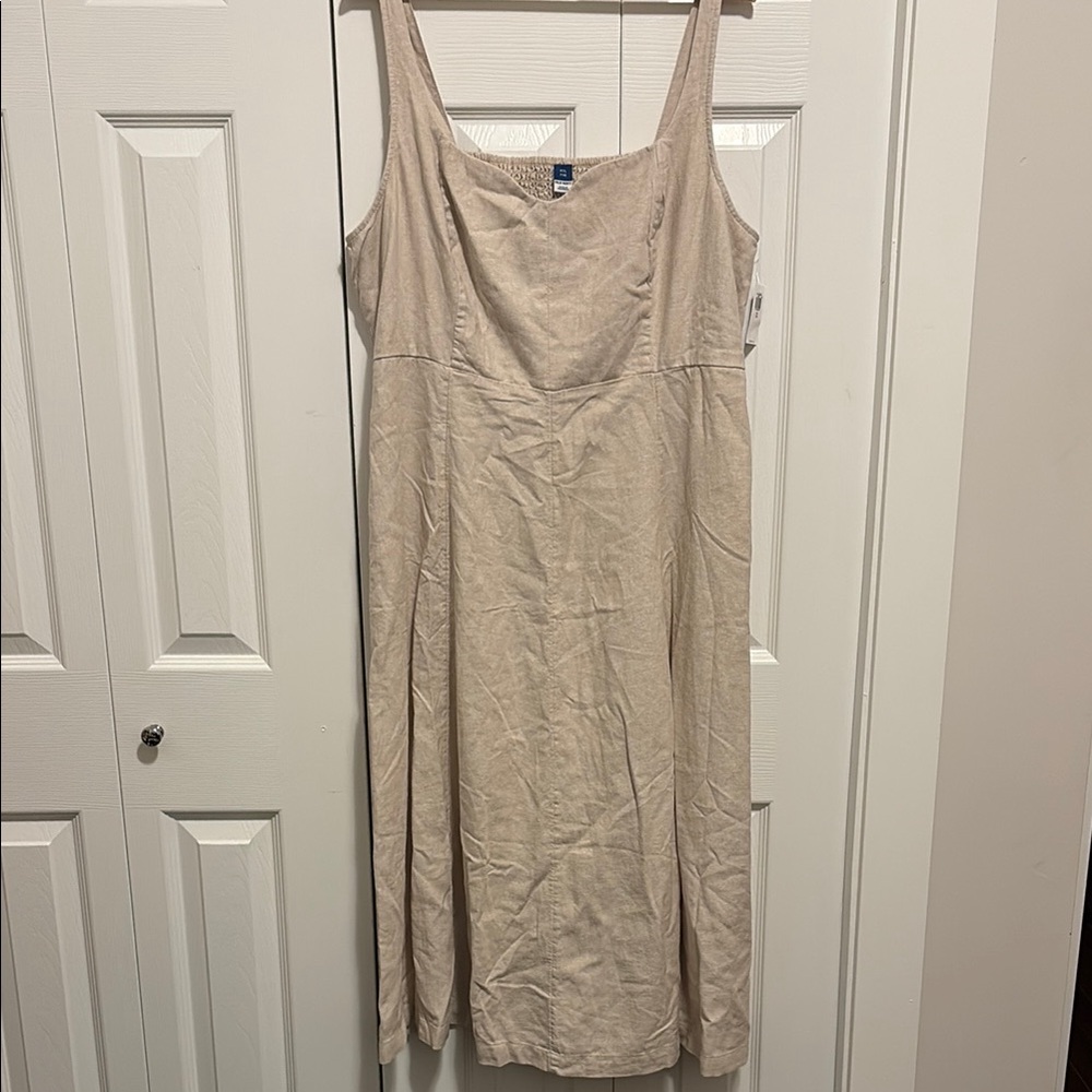 (D4) Old Navy Linen Blend dress XXL NWT PTP around 22”
